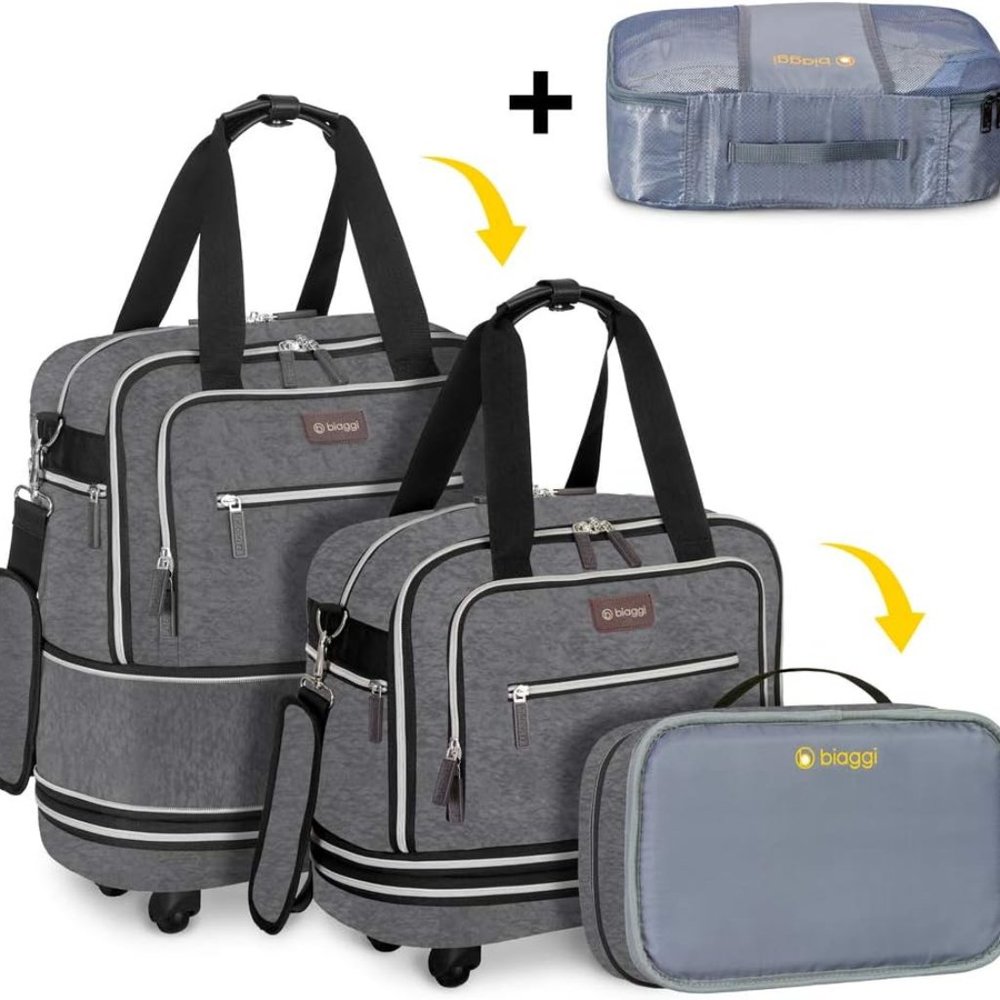 Biaggi Zipsak Boost! Foldable Underseat Carry-On and packing cube